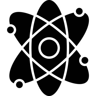 atom simgesi, vektör tasarımı