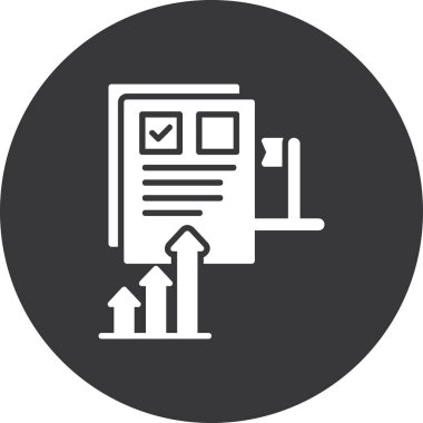 Belge simgesinin vektör illüstrasyonu