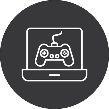 oyun simgesi modada izole edilmiş arkaplan