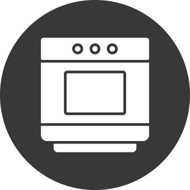 fırın ikonu vektör illüstrasyonu