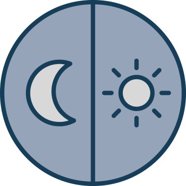 Ay. Web simgesi basit illüstrasyon