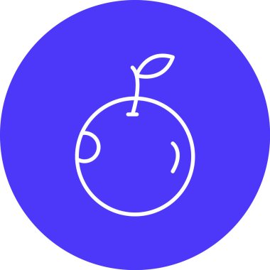 elma ikonu vektör illüstrasyonu