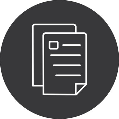 Vektör belgesi Simge illüstrasyonu