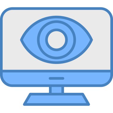 Göz simgesi vektör illüstrasyonu