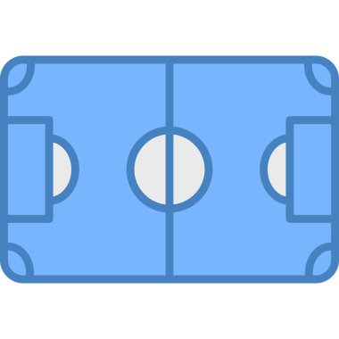 Futbol sahası. Web simgesi