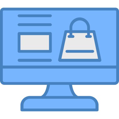 Alışveriş poşeti simgesi, vektör illüstrasyonu