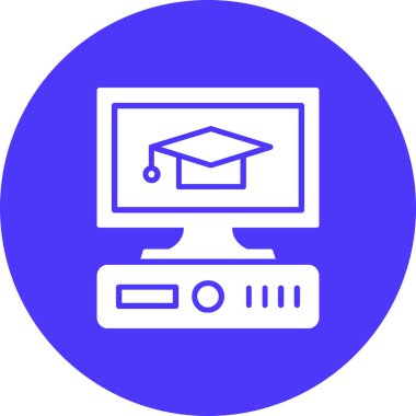 Bilgisayar. Web simgesi vektör illüstrasyonu