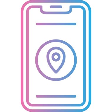 konum pin simgesi vektör illüstrasyonu