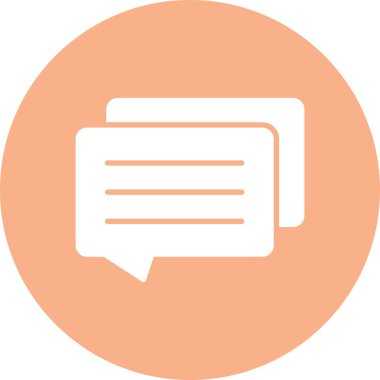 Konuş. Web simgesi basit illüstrasyon