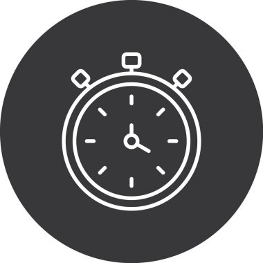 Alarm saat simgesi, basit vektör