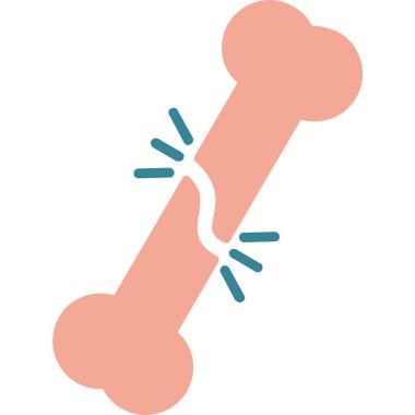 Kemik. Web simgesi basit illüstrasyon