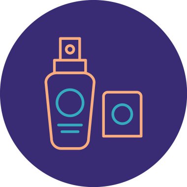 Kozmetik. Web simgesi basit illüstrasyon