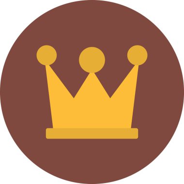 Taç. Web simgesi basit illüstrasyon