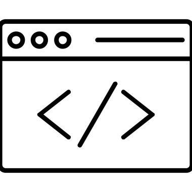 tarayıcı ağ geliştirme vektör simgesi