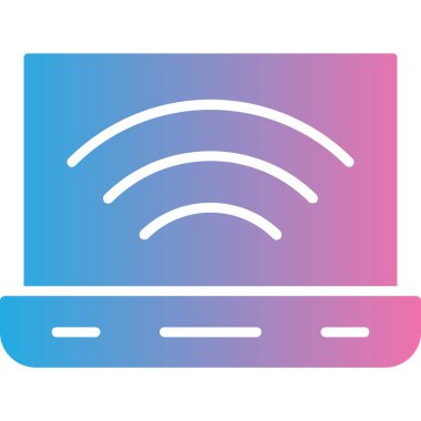 Wi-Fi simgesinin vektör illüstrasyonu