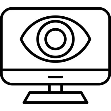 Bilgisayar simgesi. beyaz arkaplanda izole edilmiş web tasarımı için ana bilgisayar vektör simgesi