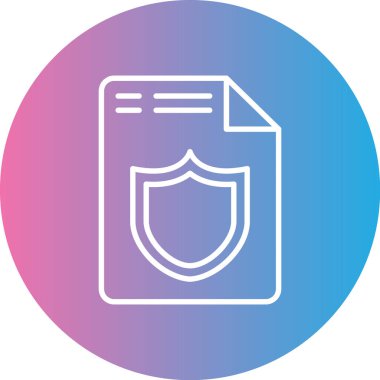 Belge simgesinin vektör illüstrasyonu