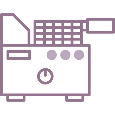 Yazıcı simgesi vektör illüstrasyonu