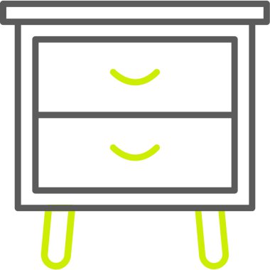 Gardırop. Web simgesi basit illüstrasyon