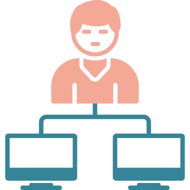 Bilgisayar. Web simgesi basit tasarım