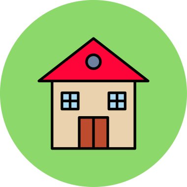 ev simgesi vektör illüstrasyonu