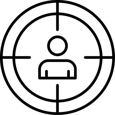 hedef simge vektör illüstrasyonu