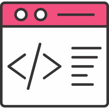 Taslak biçiminde kodlama geliştirme programlama simgesi