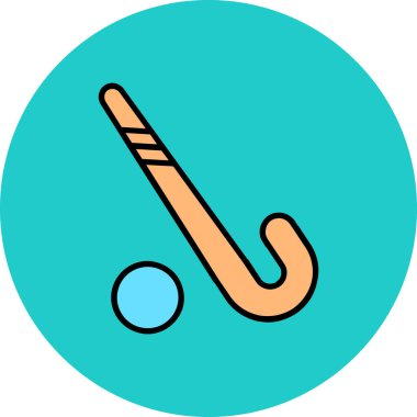 Hokey topu simgesinin vektör çizimi