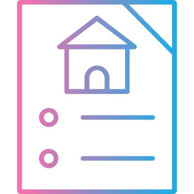 Modern ev simgesinin vektör illüstrasyonu