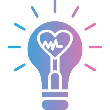 Ampul simgesinin vektör illüstrasyonu