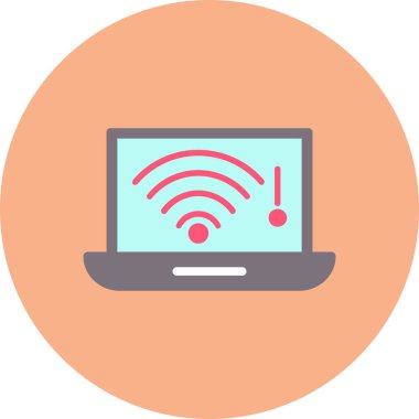 Bilgisayar. Web simgesi basit illüstrasyon