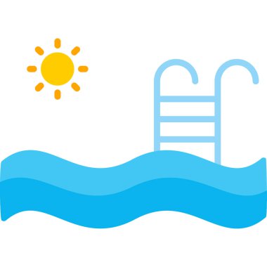 yaz tatili renk ikonu vektör illüstrasyon tasarımı