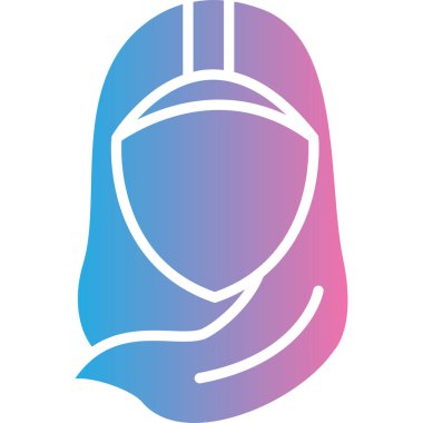 Kask simgesi vektör illüstrasyonu