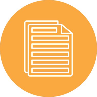 belge simgesi vektör illüstrasyonu