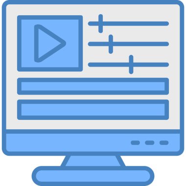 Video oynatımını kutsal kişilerin resmi, vektör çizim