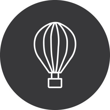 Balon Vektörü Şekil Simgesi Tasarımı