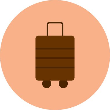 bagaj web vektör simgesi basit