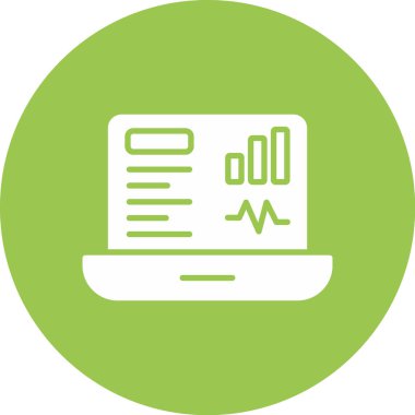 Veri Analizi modern simge, vektör illüstrasyonu