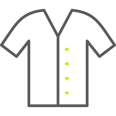 Gömlek Vektör Satırı Simge Tasarımı