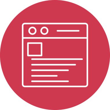 Tarayıcı. Web simgesi basit tasarım