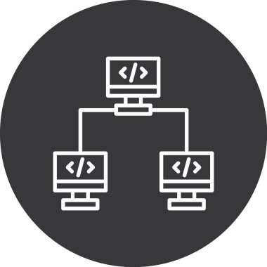 ağ vektörü düz simgesi