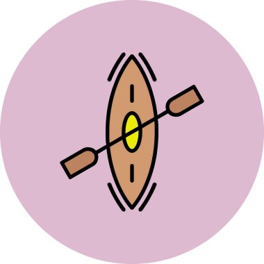 Çizgi film simgesinin vektör illüstrasyonu