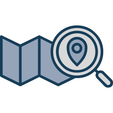 harita pin ikonu vektör illüstrasyonu