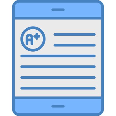 belge simgesi vektör illüstrasyonu