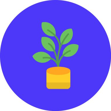 Çiçek. Web simgesi basit illüstrasyon