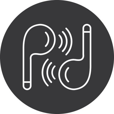 Müzik simgesinin vektör illüstrasyonu