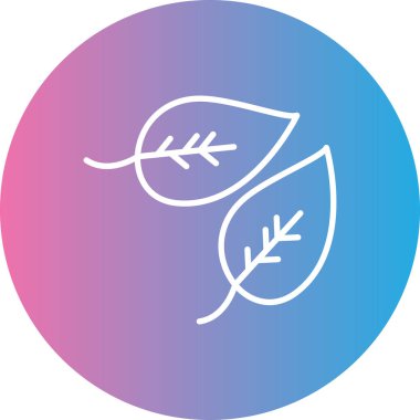 Yaprak ikonu vektör illüstrasyonu