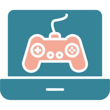 Video oyunu. Web simgesi basit illüstrasyon