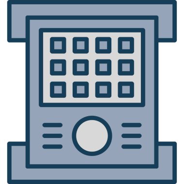 ATM 'de. Web simgesi basit tasarım