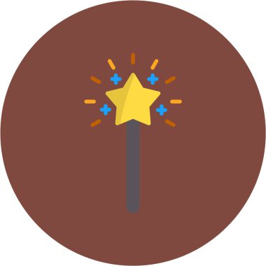 Bir yıldız simgesinin vektör illüstrasyonu